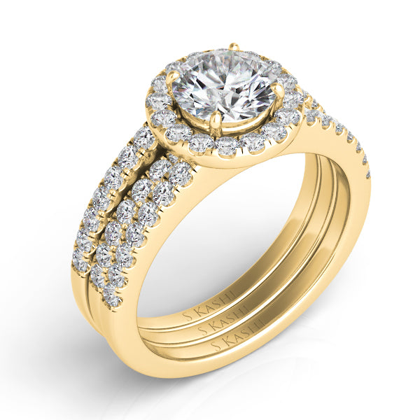 Yellow Gold Engagement Ring - EN7308-1YG