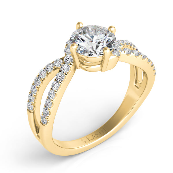 Yellow Gold Engagement Ring - EN7310-1YG