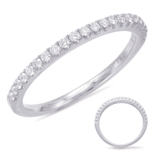 White Gold Diamond Band - EN7313-BWG