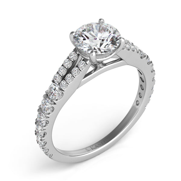 Platinum Engagement Ring - EN7317-1PL