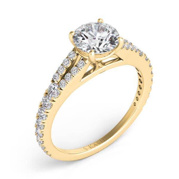 Yellow Gold Engagement Ring - EN7317-1YG