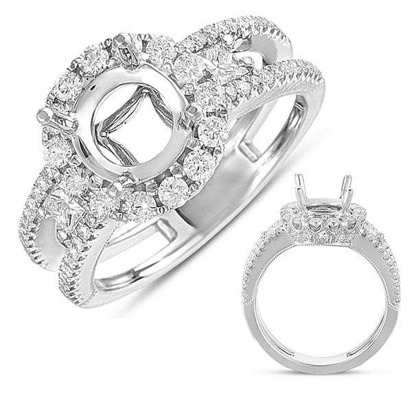 White Gold Engagement Ring - EN7319-15WG