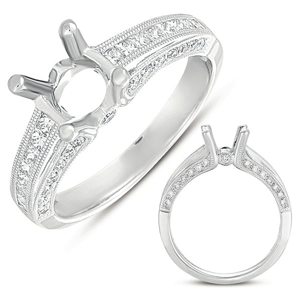 White Gold Engagement Ring - EN7324-1WG