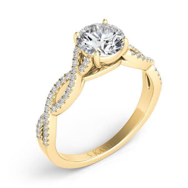 Yellow Gold Engagement Ring - EN7325-15YG