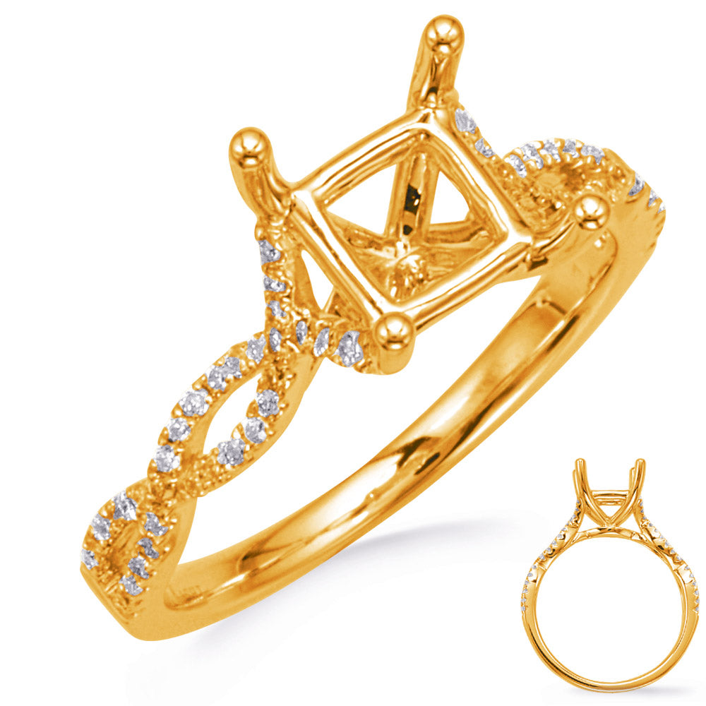 Yellow Gold Engagement Ring - EN7325-6.0MYG