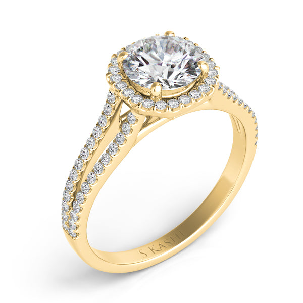 Yellow Gold Engagement Ring - EN7327-15YG