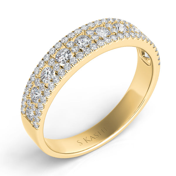 Yellow Gold Wedding Band - EN7337-BYG