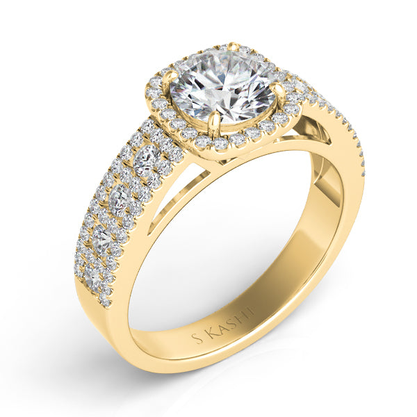 Yellow Gold Engagement Ring - EN7337YG