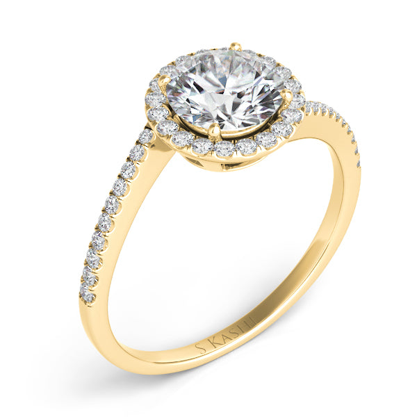 Yellow Gold Engagement Ring - EN7367-1YG