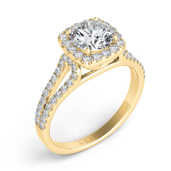 Yellow Gold Engagement Ring - EN7369-15YG