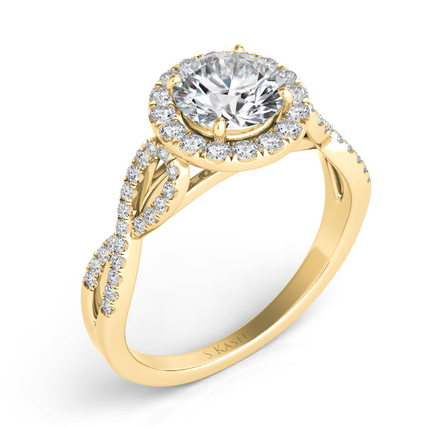 Yellow Gold Engagement Ring - EN7373-1YG