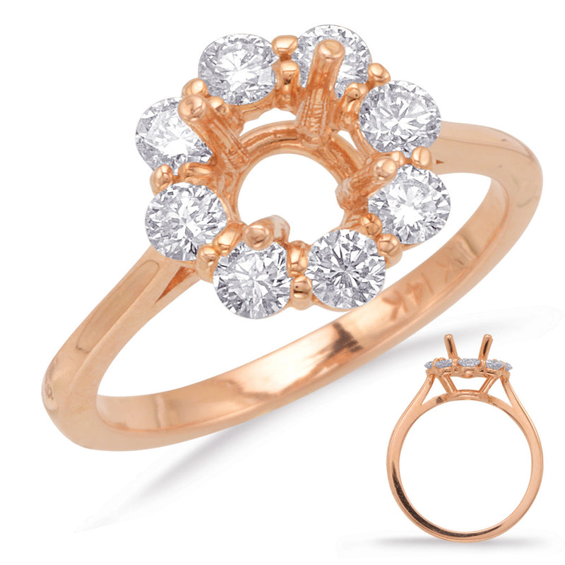 Rose Gold Engagement Ring - EN7377-15RG