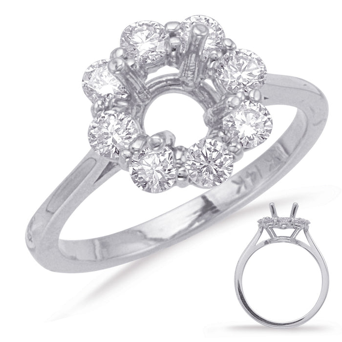 White Gold Engagement Ring - EN7377-15WG