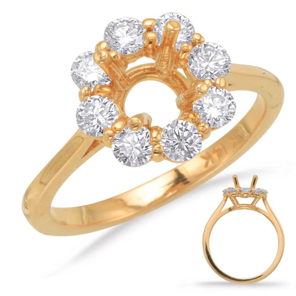 Yellow Gold Engagement Ring - EN7377-15YG