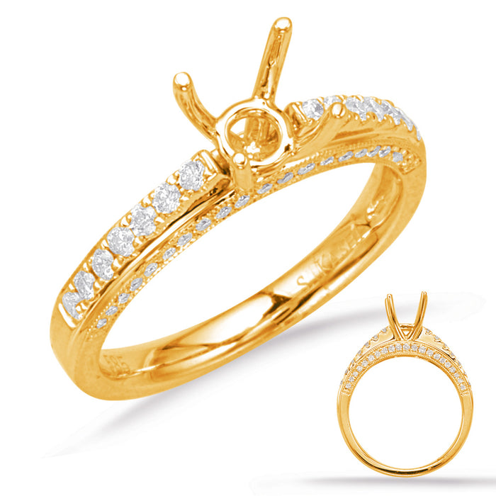 Yellow Gold Engagement Ring - EN7379-1YG