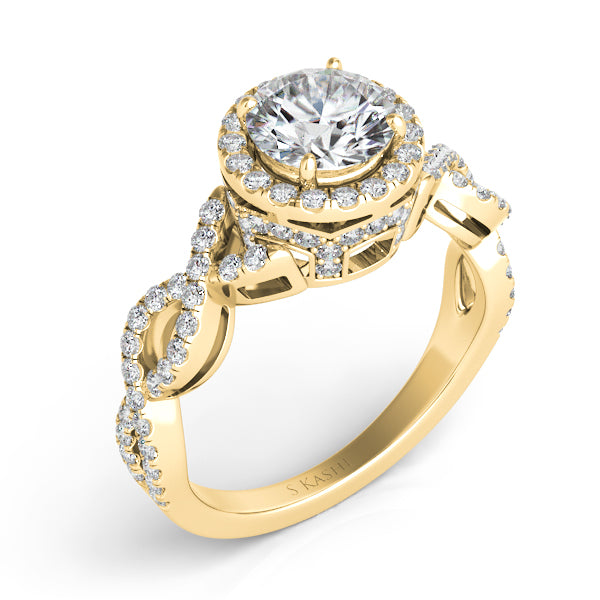 Yellow Gold Engagement Ring - EN7380-1YG