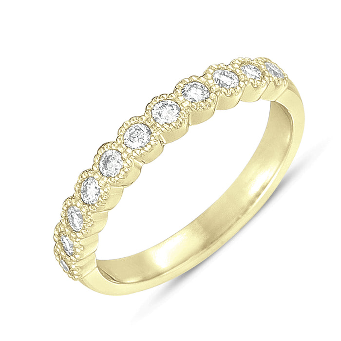 Yellow Gold Diamond Band - EN7383-BYG