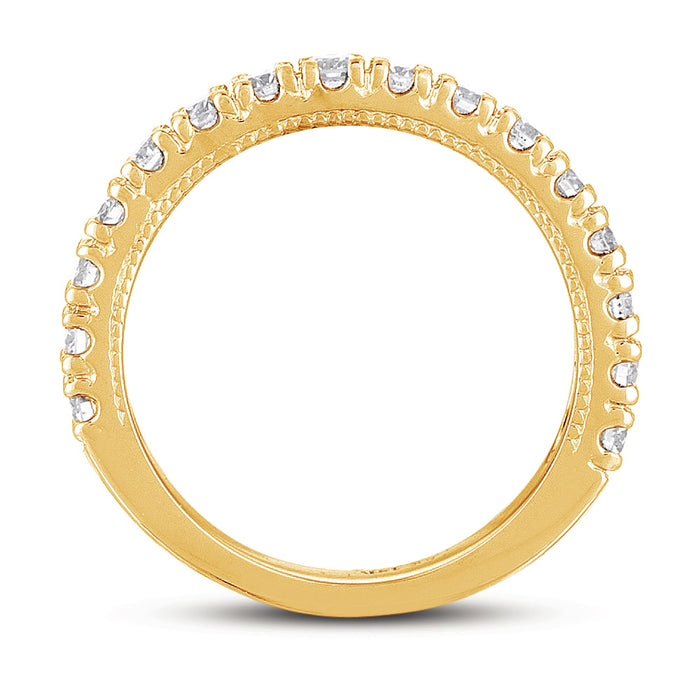 Yellow Gold Wedding Band - EN7388-BYG