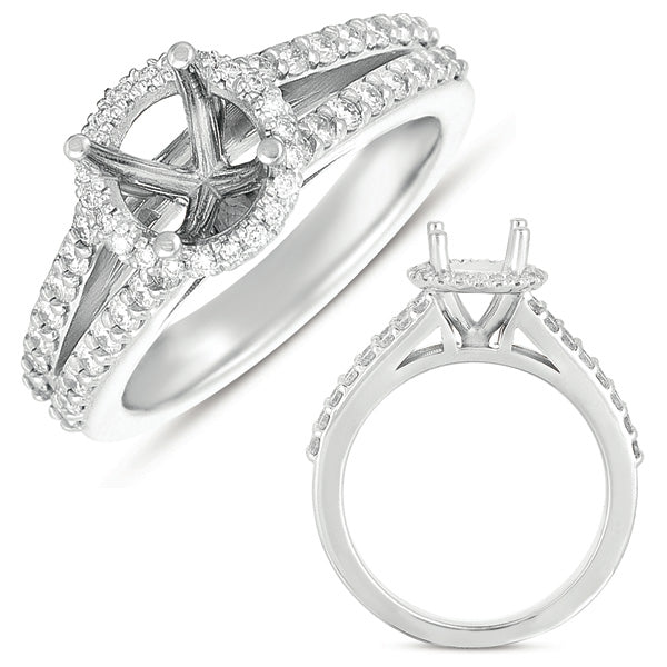 White Gold Engagement Ring - EN7393-1WG