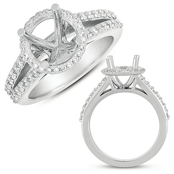 White Gold Engagement Ring - EN7393-2WG