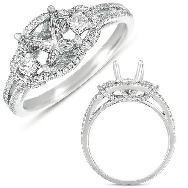 Platinum Engagement Ring - EN7403-1PL