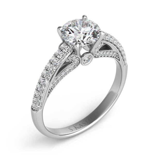 Platinum Engagement Ring - EN7410-1PL