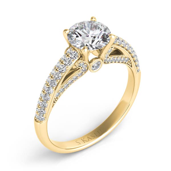 Yellow Gold Engagement Ring - EN7410-1YG