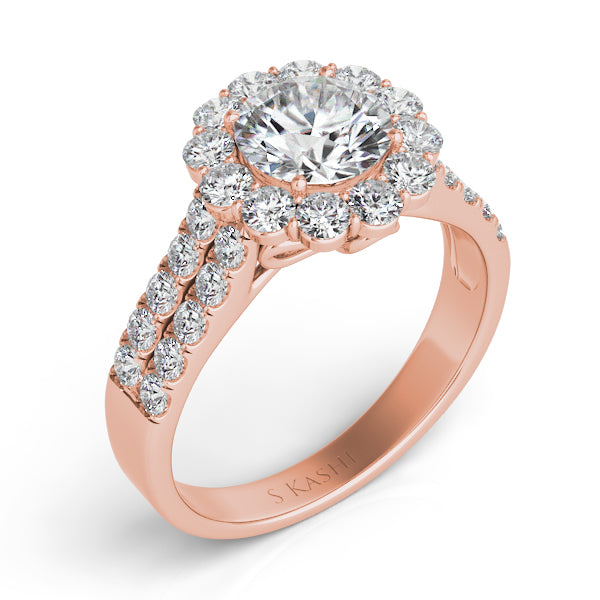 Rose Gold Engagement Ring - EN7417-15RG