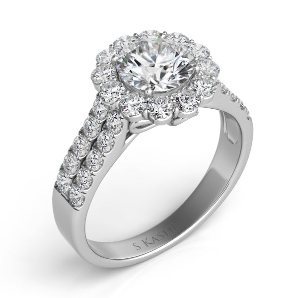 White Gold Engagement Ring - EN7417-15WG