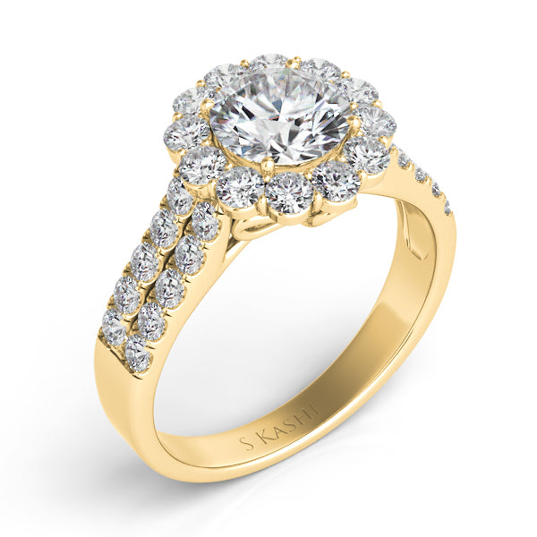 Yellow Gold Engagement Ring - EN7417-15YG