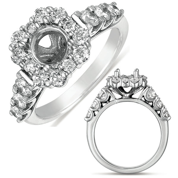 White Gold Engagement Ring - EN7454-1WG