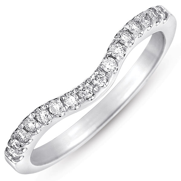 White Gold Wedding Band - EN7454-BWG