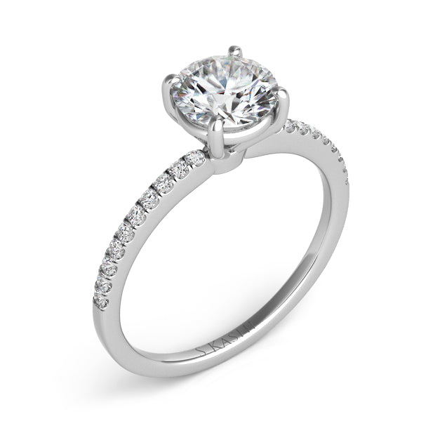 White Gold Engagement Ring - EN7470-15WG