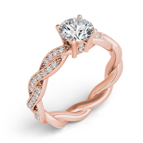 Rose Gold Engagement Ring - EN7472-1RG