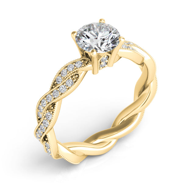 Yellow Gold Engagement Ring - EN7472-1YG