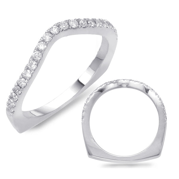 White Gold Wedding Band - EN7482-BWG