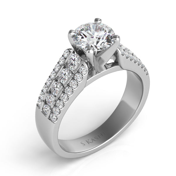 White Gold Engagement Ring - EN7489WG