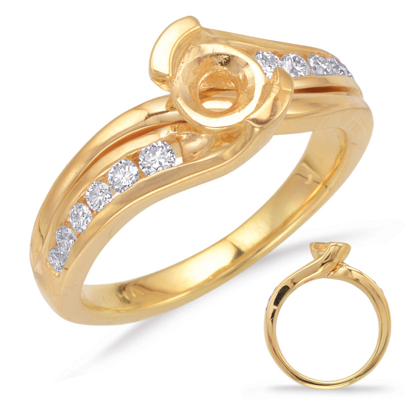 Yellow Gold Engagement Ring - EN7505-1YG