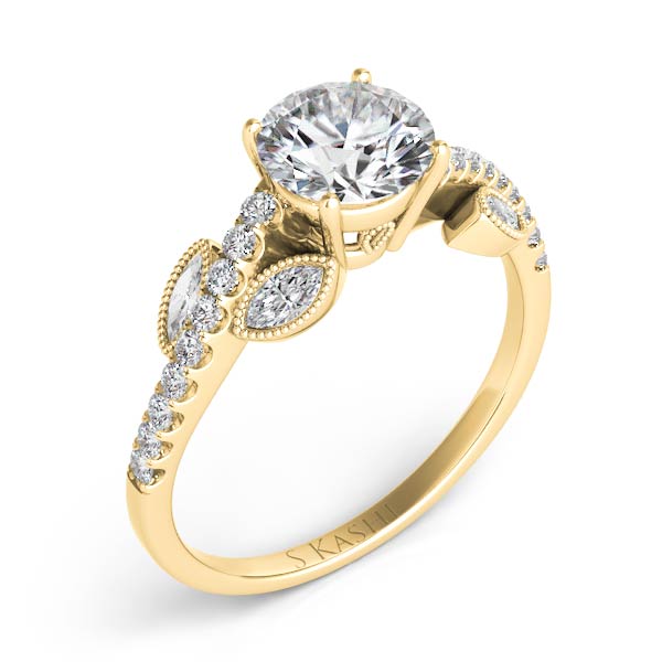 Yellow Gold Engagement Ring - EN7522-1YG