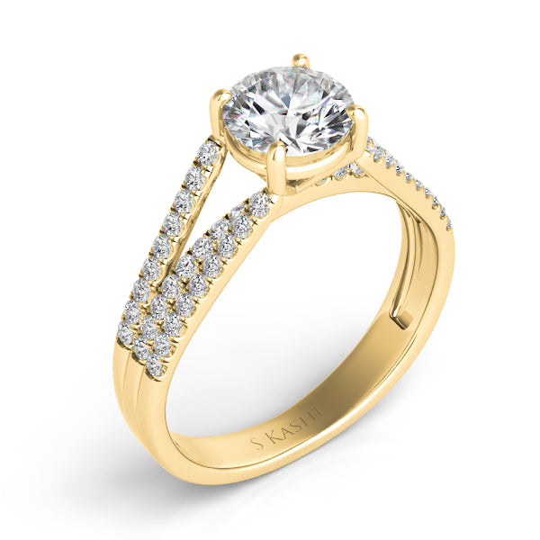 Yellow Gold Engagement Ring - EN7527-1YG