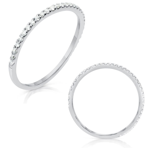 White Gold Wedding Band - EN7531-BWG