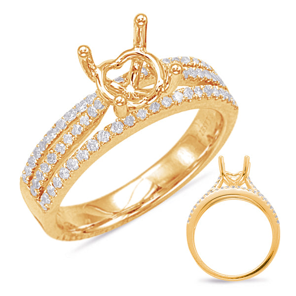 Yellow Gold Engagement Ring - EN7548YG