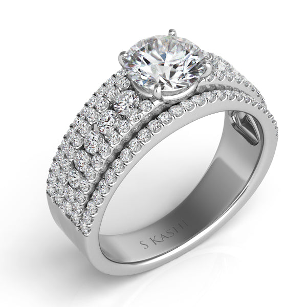 White Gold Engagement Ring - EN7549WG