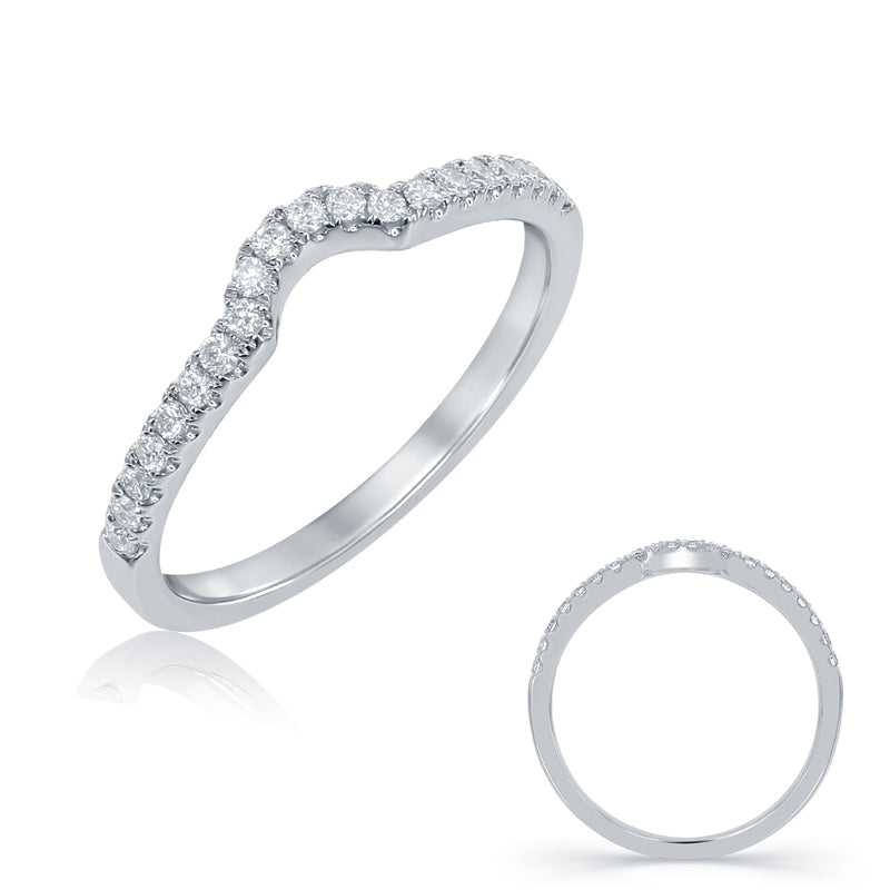 White Gold Wedding Band - EN7554-B10WG