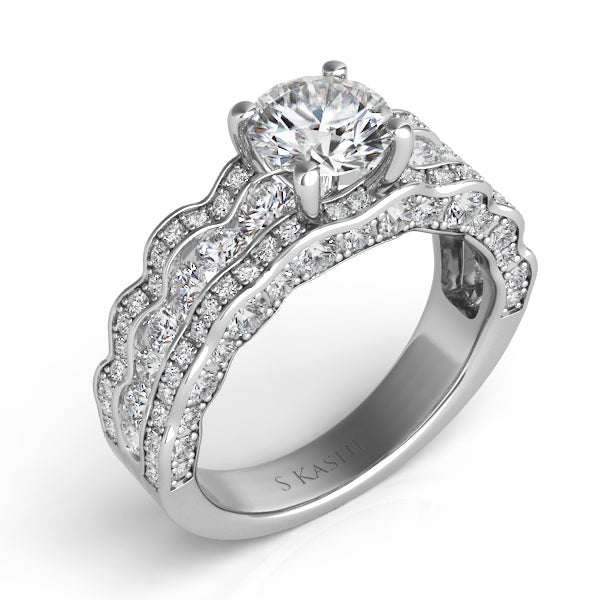 Platinum Engagement Ring - EN7557-15PL