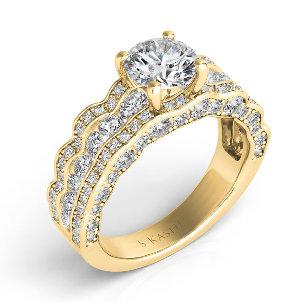 Yellow Gold Engagement Ring - EN7557-15YG