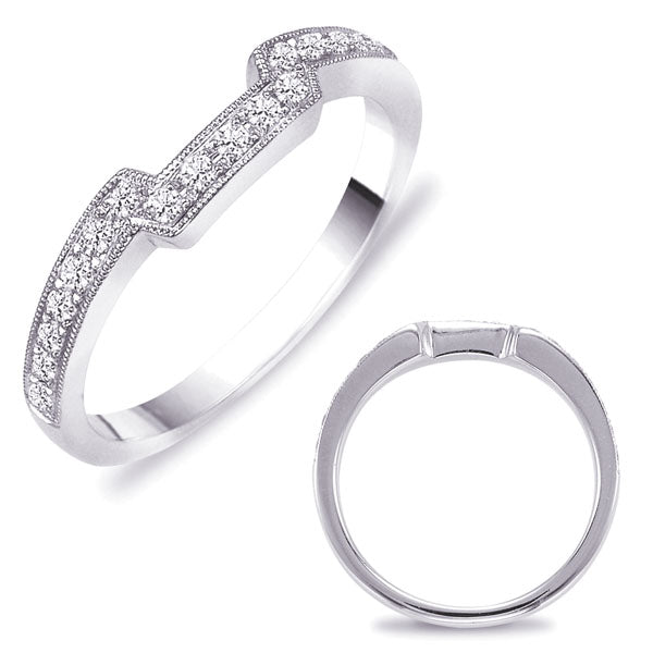 White Gold Wedding Band - EN7561-BWG