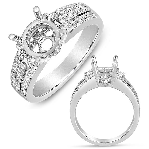 White Gold Engagement Ring - EN7566-2WG