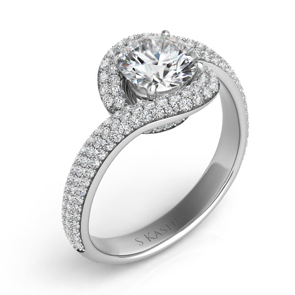 White Gold Engagement Ring - EN7572-1WG