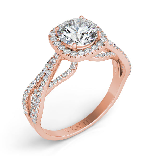 Rose Gold Engagement Ring - EN7577-75RG